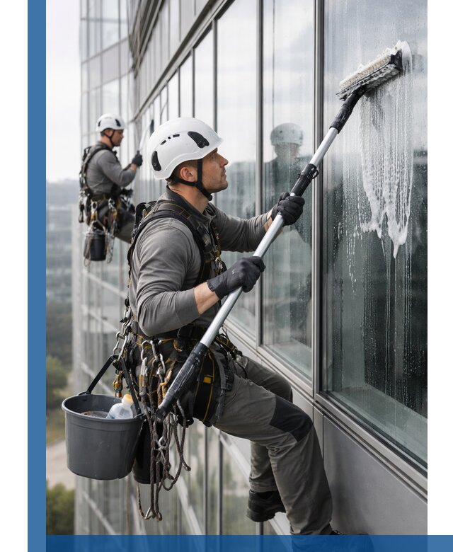 Высотная мойка сплошного остекления с выездом в Ахтубинске