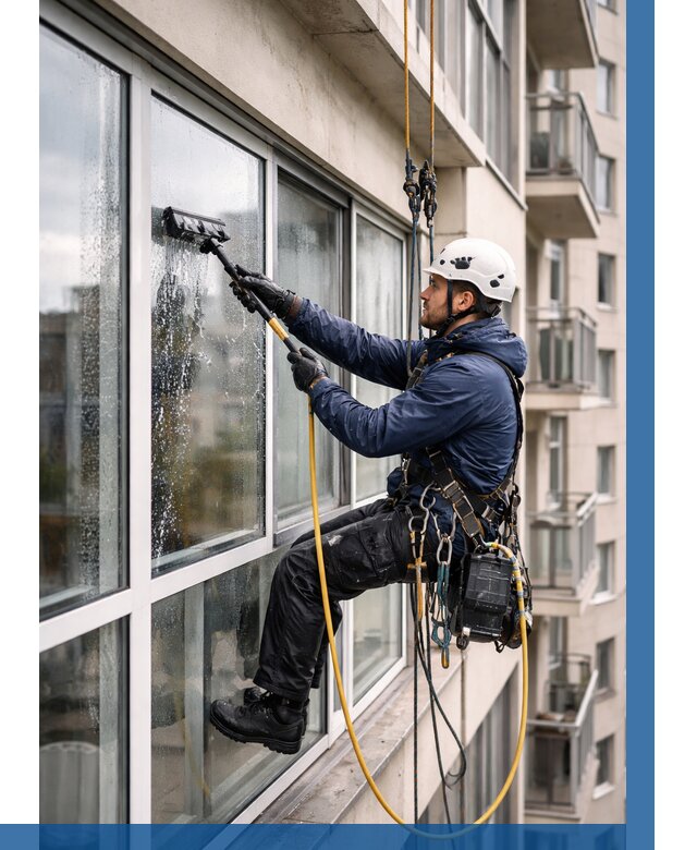 Мойка балконного остекления в Ахтубинске от 3624 р. | ВЫСОТНИК-Хтб