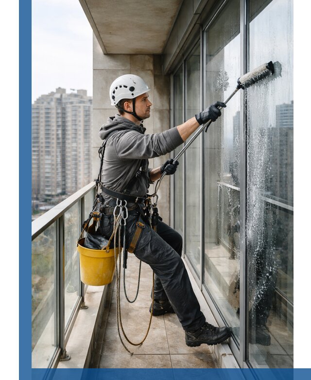 Профессиональная мойка балконного остекления в Ахтубинске