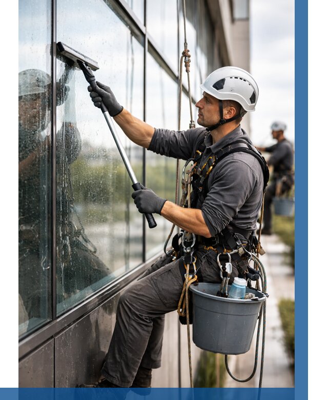 Мойка стеклянных фасадов в Ахтубинске от 207 р. | ВЫСОТНИК-Хтб