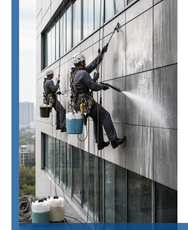 Профессиональная мойка вентилируемых фасадов в Ахтубинске