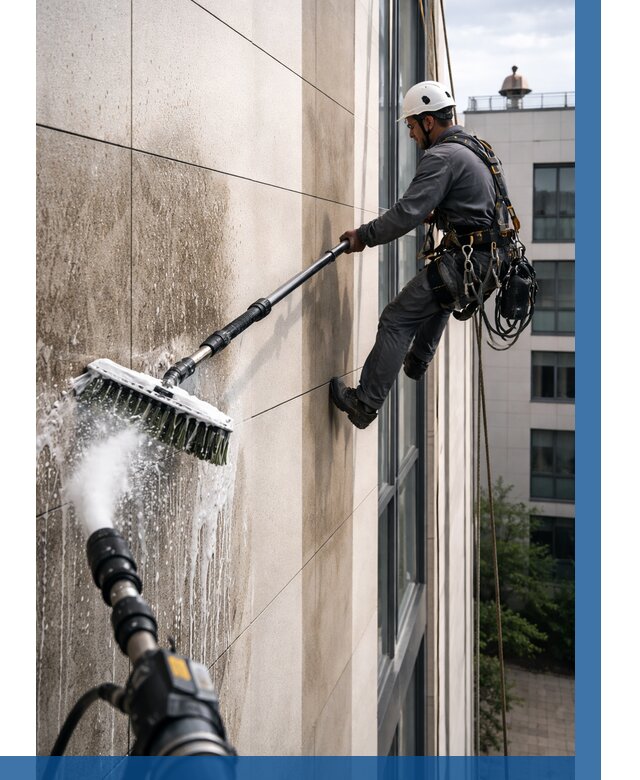 Мойка фасада из керамогранита в Ахтубинске от 311 р. | ВЫСОТНИК-Хтб