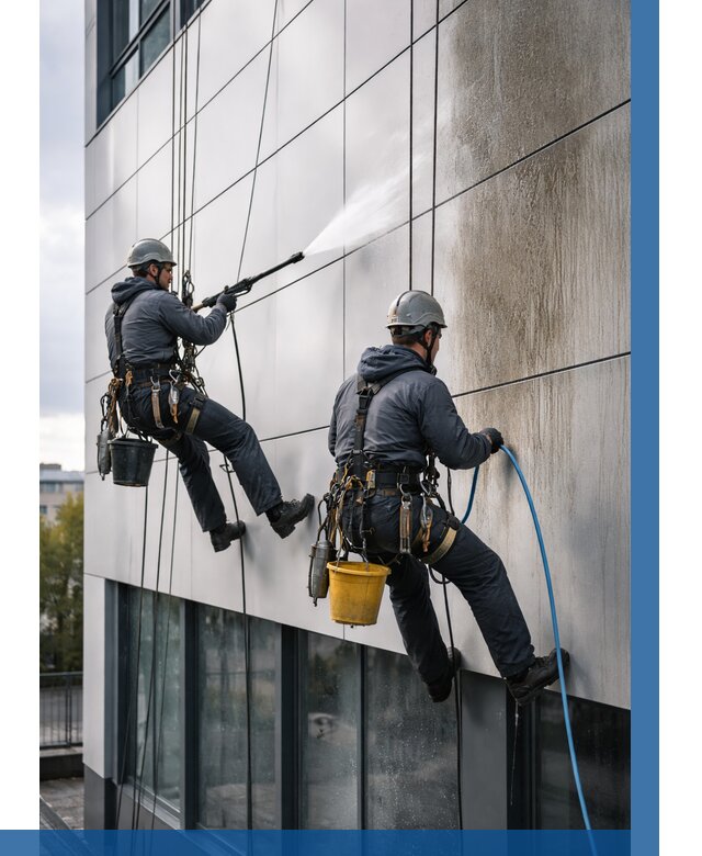 Мойка фасада из композита в Ахтубинске по цене от 311 р. | ВЫСОТНИК-Хтб