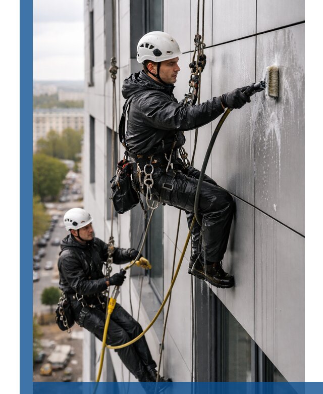 Профессиональная мойка фасада из композита в Ахтубинске