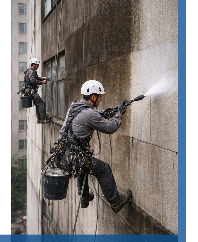 Очистка фасада от копоти в Ахтубинске от 259 р. | ВЫСОТНИК-Хтб