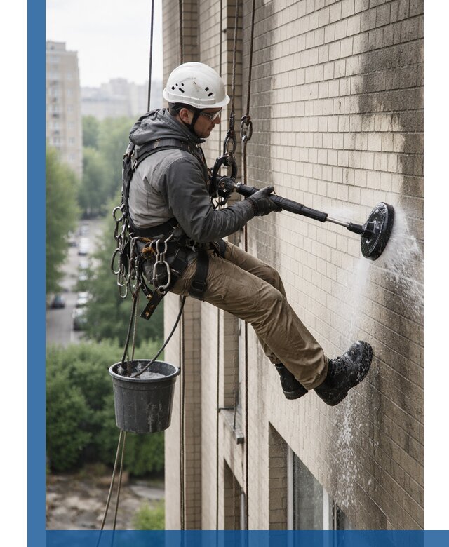 Очистка фасада от копоти в Ахтубинске профессионально и безопасно