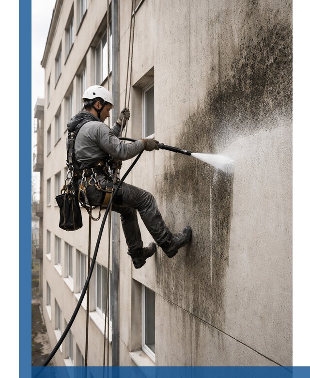 Профессиональная очистка фасадов от плесени в Ахтубинске