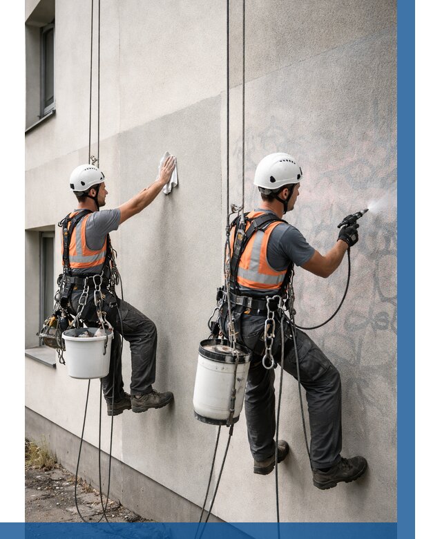 Антиграффити покрытие фасада в Ахтубинске от 621 р. | ВЫСОТНИК-Хтб