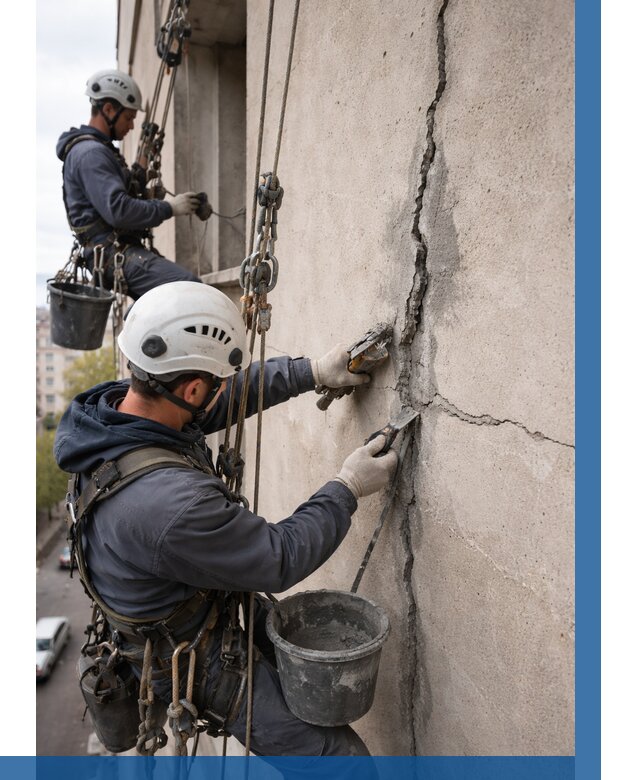 Заделка трещин на фасаде в Ахтубинске от 932 р. | ВЫСОТНИК-Хтб