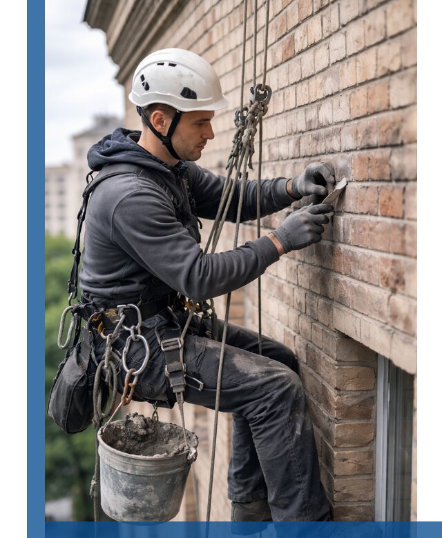 Качественный ремонт кирпичной кладки фасада в Ахтубинске с гарантией