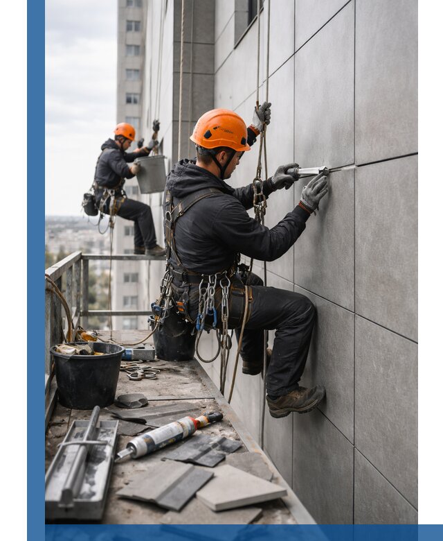 Профессиональный ремонт фасада из керамогранита в Ахтубинске