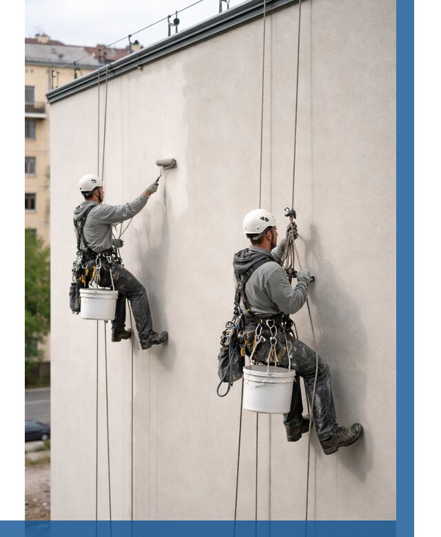 Покраска оштукатуренного фасада в Ахтубинске от 331 р. | ВЫСОТНИК-Хтб