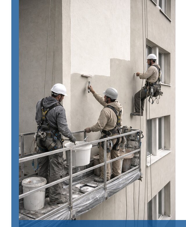 Покраска оштукатуренного фасада в Ахтубинске под ключ с гарантией