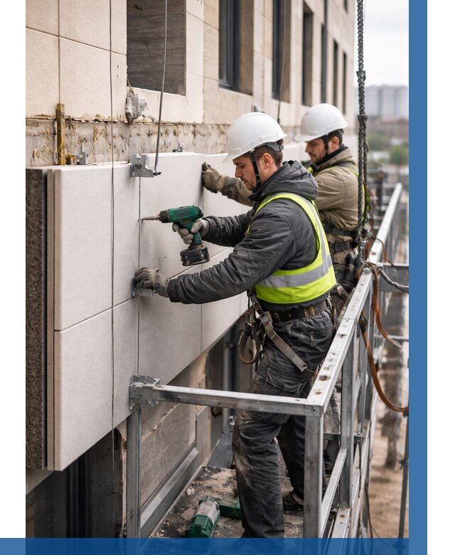 Монтаж фасадных термопанелей в Ахтубинске от 1553 р. | ВЫСОТНИК-Хтб