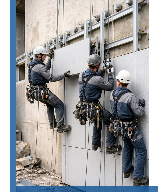 Монтаж вентилируемого фасада в Ахтубинске под ключ с гарантией качества