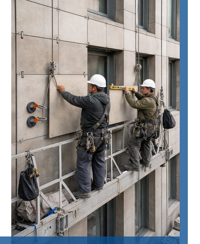 Монтаж керамогранита на фасад в Ахтубинске от 2589 р. | ВЫСОТНИК-Хтб