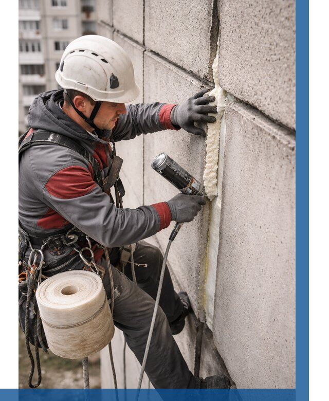 Утепление межпанельных швов в Ахтубинске от 725 р. | ВЫСОТНИК-Хтб