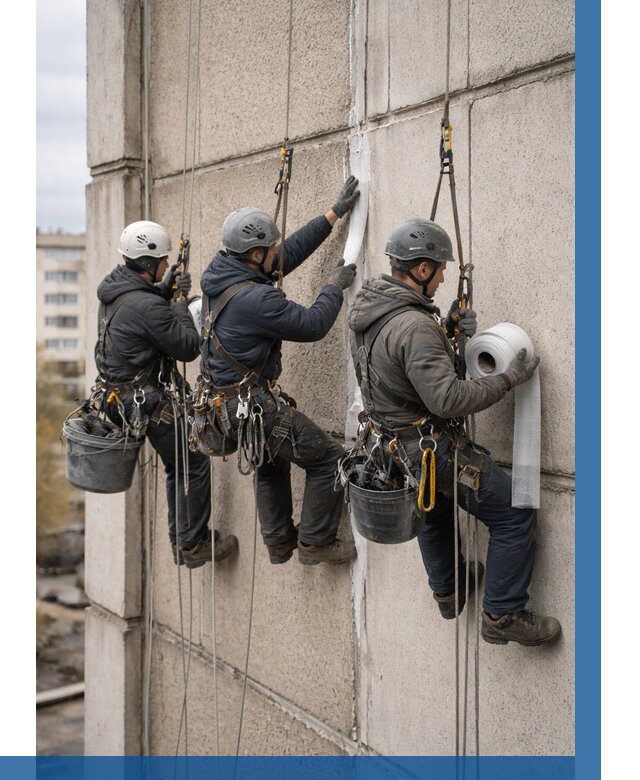 Ремонт межпанельных швов в Ахтубинске от 777 р. | ВЫСОТНИК-Хтб