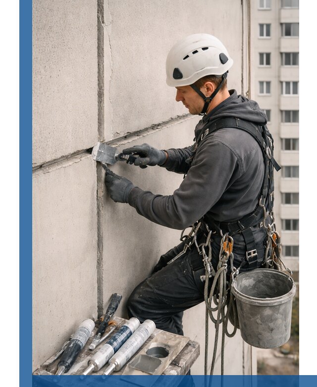 Ремонт межпанельных швов в Ахтубинске герметизация и восстановление