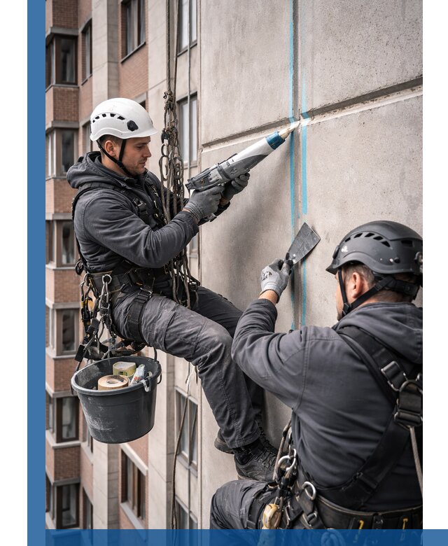 Вторичная герметизация швов фасада и кровли в Ахтубинске