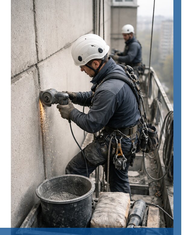 Штробление межпанельных швов в Ахтубинске от 1243 р. | ВЫСОТНИК-Хтб