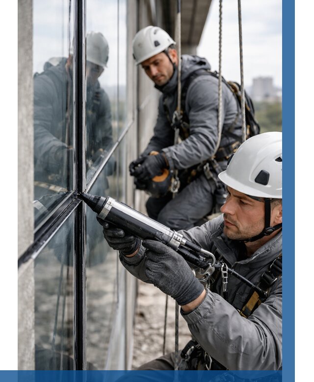 Герметизация витражных швов в Ахтубинске от 673 р. | ВЫСОТНИК-Хтб