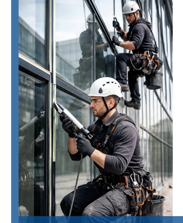 Герметизация витражных швов в Ахтубинске для зданий и фасадов