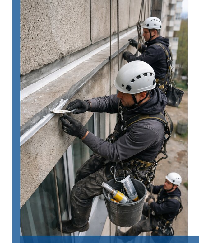 Герметизация примыкания балкона в Ахтубинске под ключ с гарантией