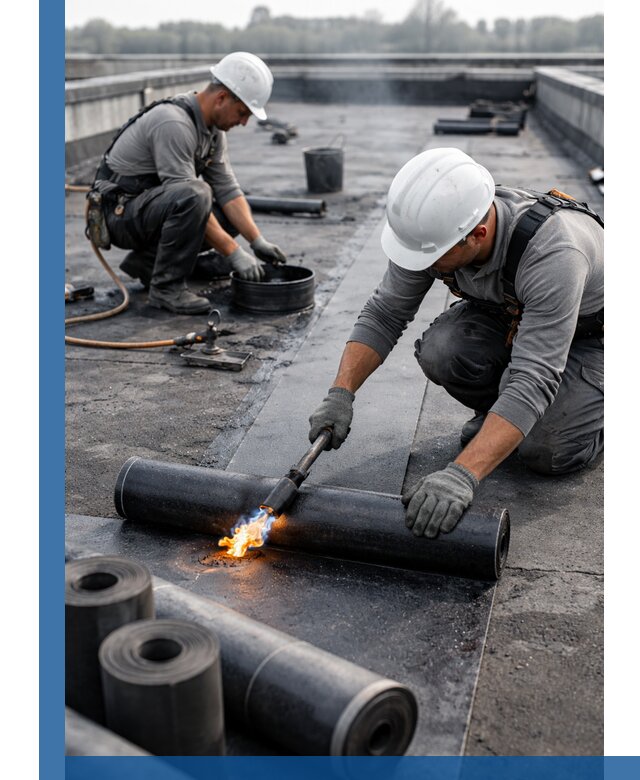 Ремонт рулонной кровли в Ахтубинске герметизация и восстановление