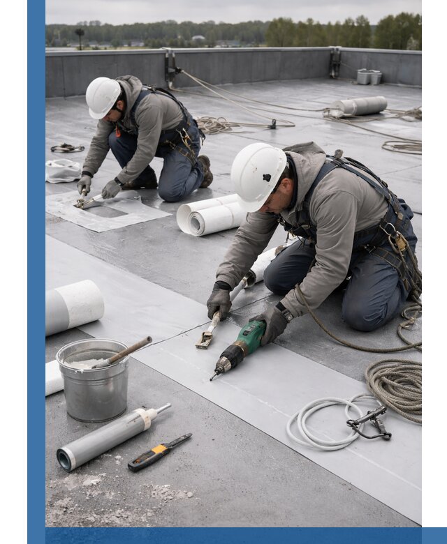 Ремонт мембранной кровли в Ахтубинске качественно и с гарантией