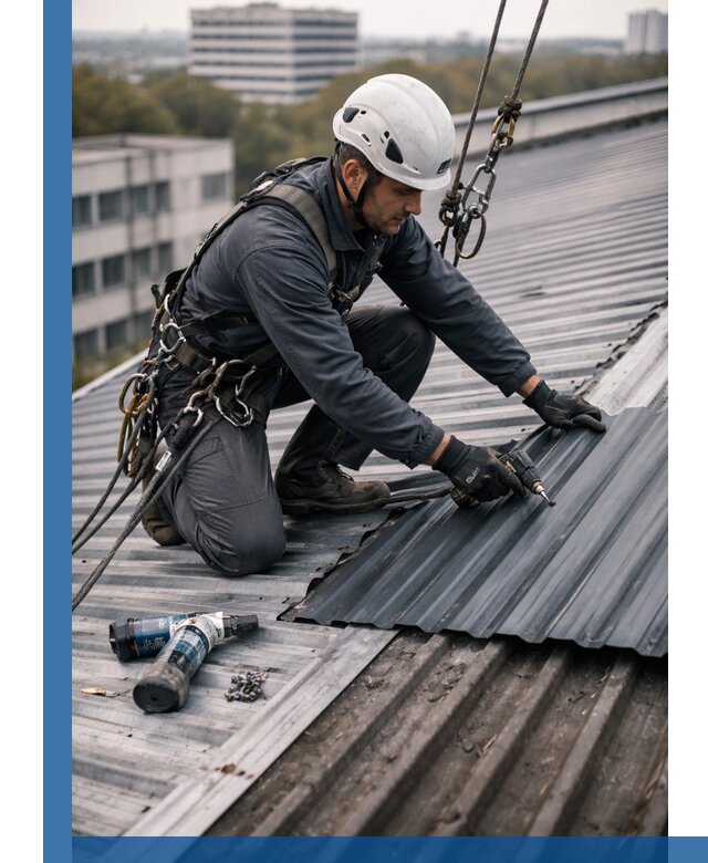 Ремонт профнастила на кровле в Ахтубинске, работы под ключ