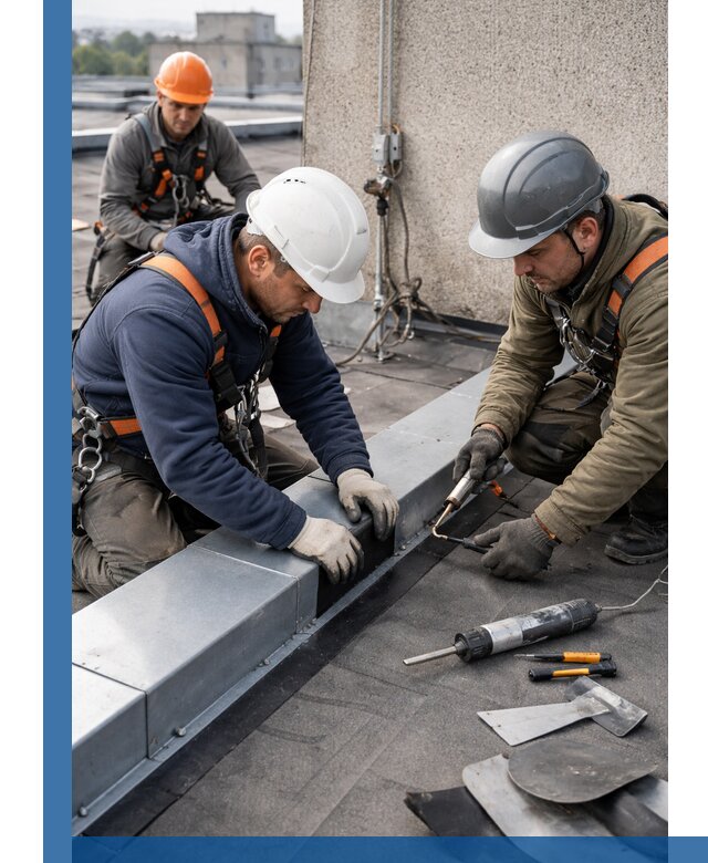 Ремонт кровельных примыканий в Ахтубинске профессионально