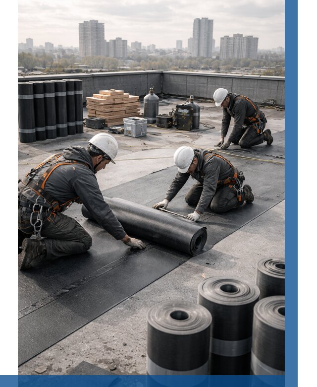 Монтаж мягкой кровли под ключ в Ахтубинске от 466 р. | ВЫСОТНИК-Хтб