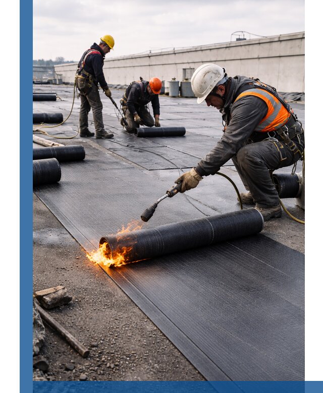 Монтаж наплавляемой кровли в Ахтубинске профессионально