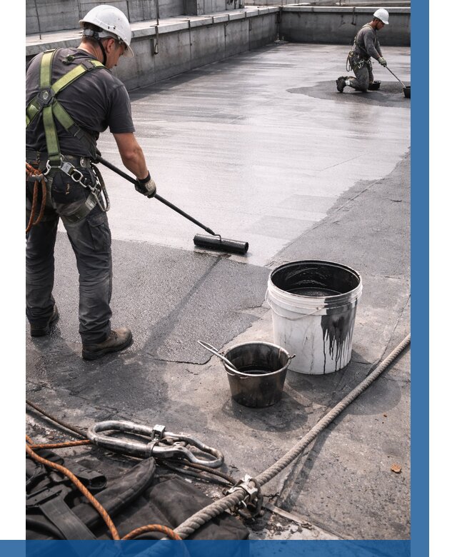 Гидроизоляция кровли жидкой резиной в Ахтубинске от 518 р. | ВЫСОТНИК-Хтб