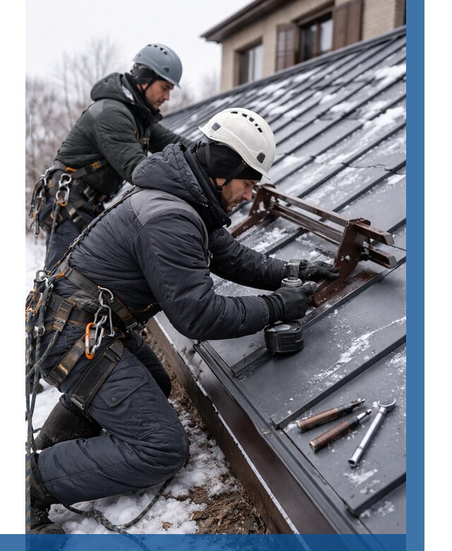 Монтаж снегозадержателей в Ахтубинске от 466 р. | ВЫСОТНИК-Хтб