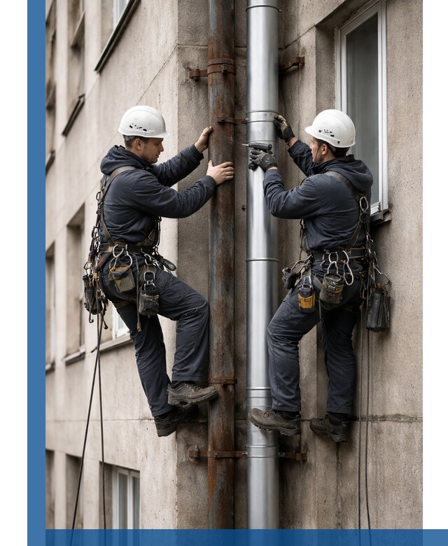 Замена водосточных труб в Ахтубинске: монтаж и демонтаж под ключ