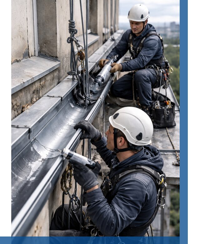 Ремонт водосточных желобов в Ахтубинске от 6731 р. | ВЫСОТНИК-Хтб