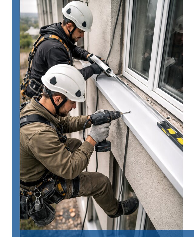 Профессиональный монтаж оконных отливов и отведения воды в Ахтубинске