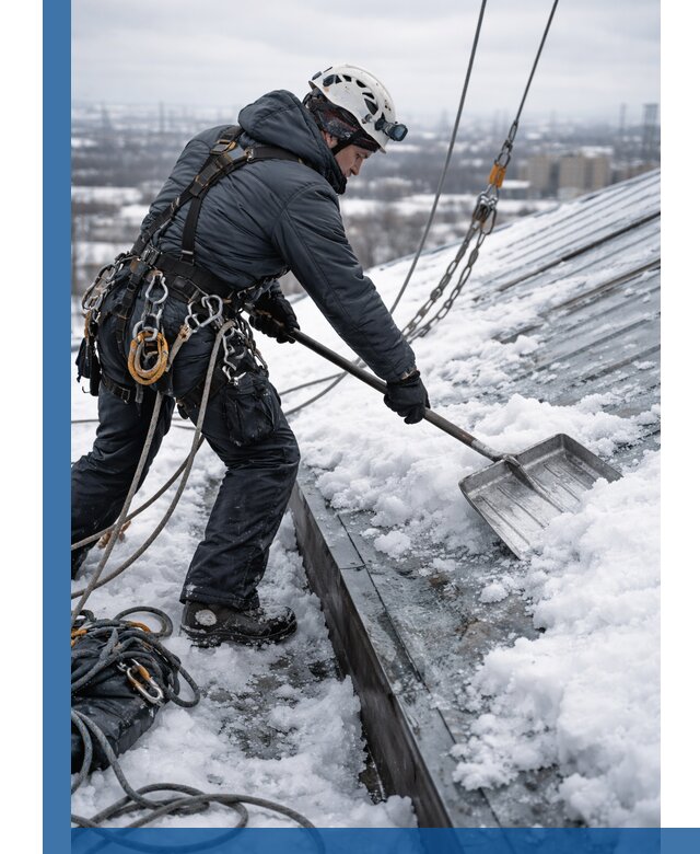 Профессиональная очистка кровли от снега и наледи в Ахтубинске