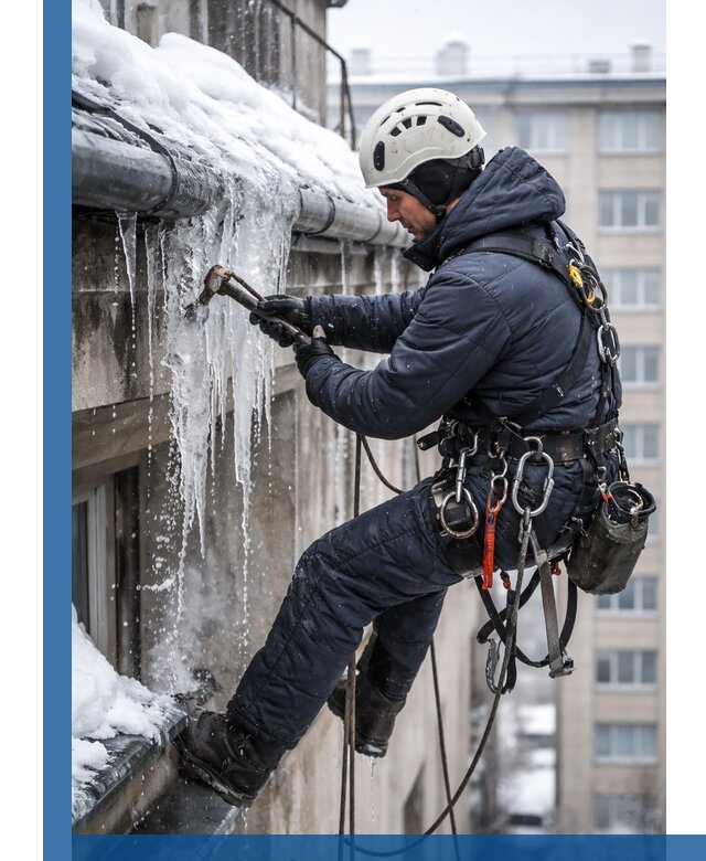 Удаление наледи и чистка водостоков в Ахтубинске оперативно и безопасно