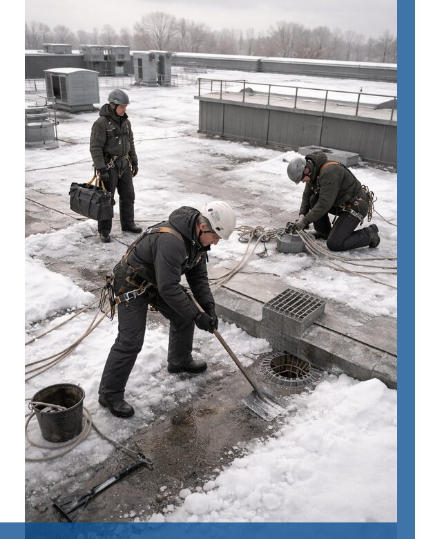 Абонентское обслуживание кровли зимой в Ахтубинске от 8284 р. | ВЫСОТНИК-Хтб