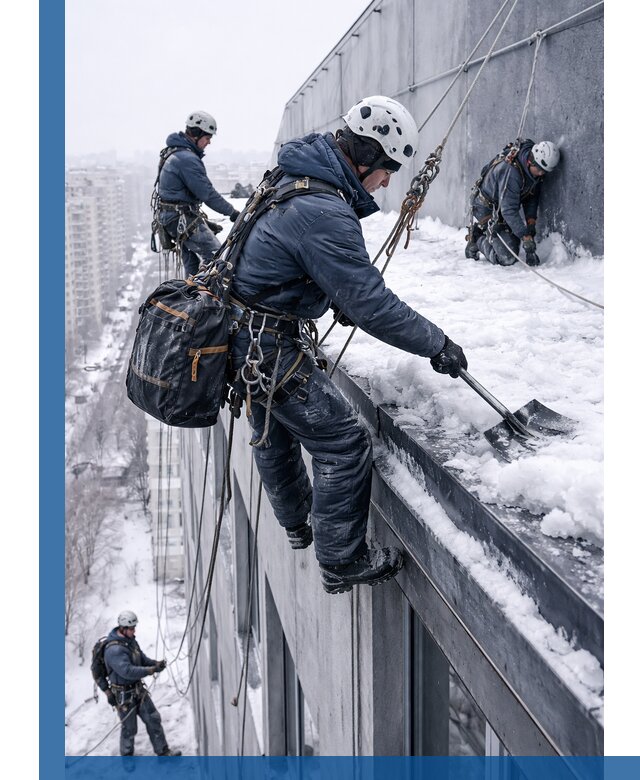 Абонентское обслуживание кровли зимой в Ахтубинске регулярный уход