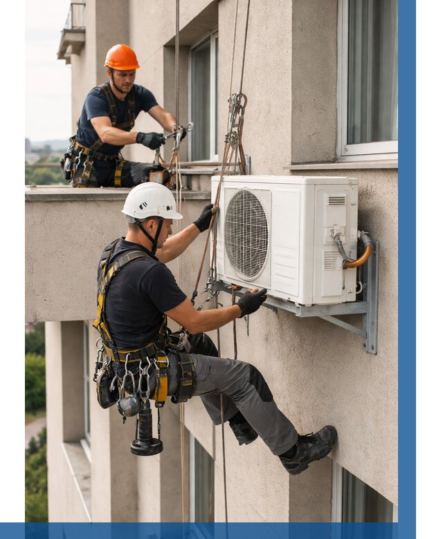 Монтаж внешнего блока кондиционера в Ахтубинске от 6731 р. | ВЫСОТНИК-Хтб