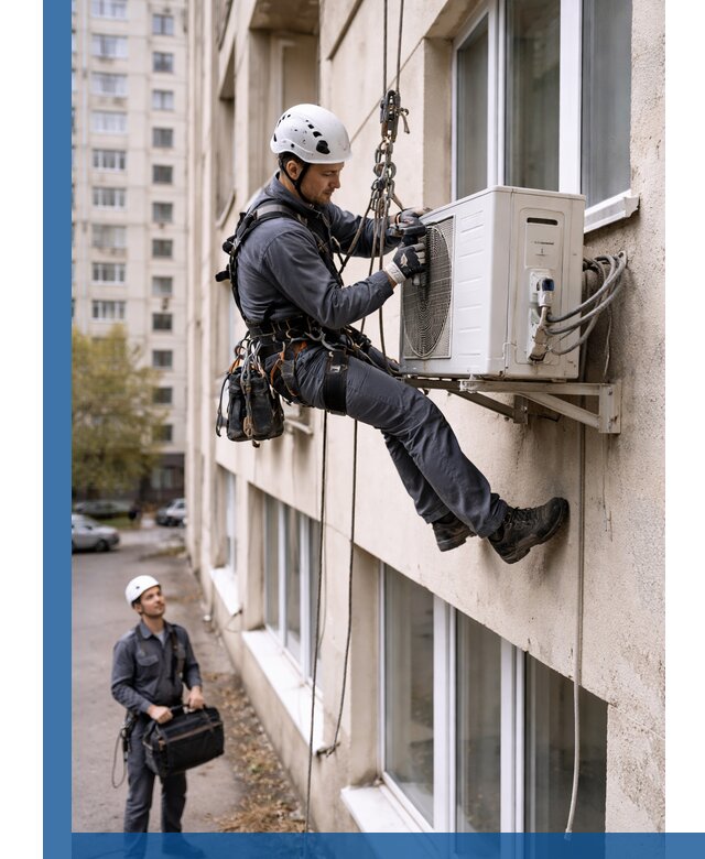 Демонтаж внешнего блока кондиционера в Ахтубинске профессионально