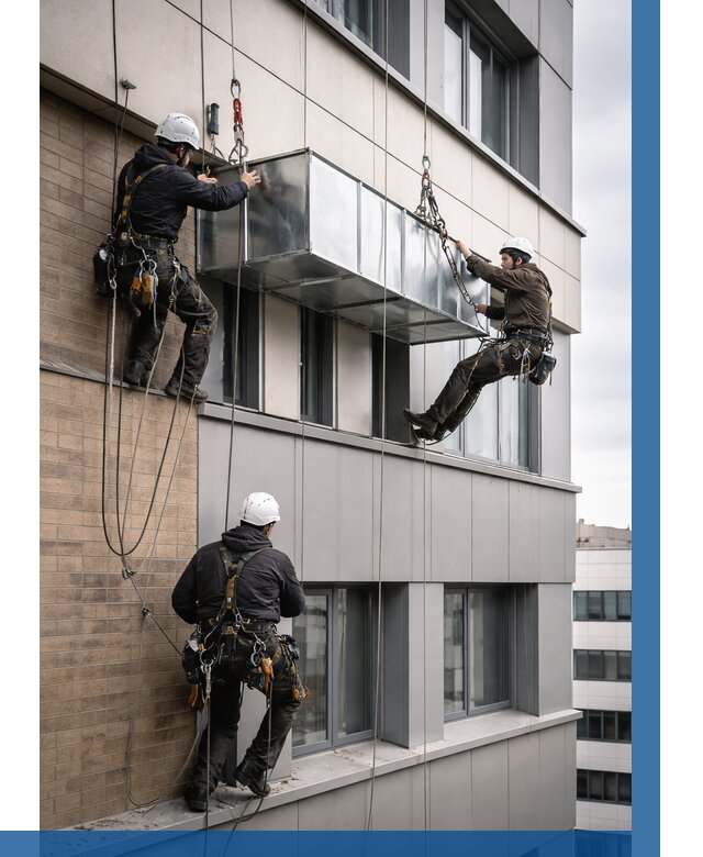 Монтаж воздуховодов на фасаде в Ахтубинске от 1553 р. | ВЫСОТНИК-Хтб