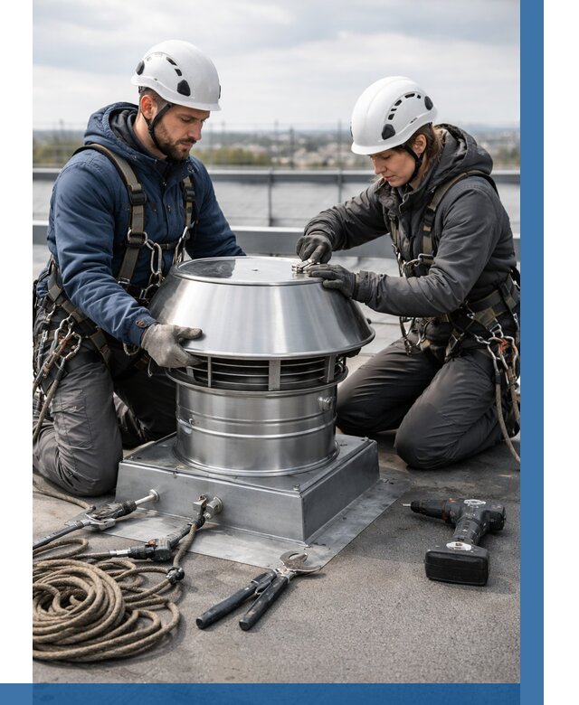 Установка дефлекторов на кровле в Ахтубинске от 4660 р. | ВЫСОТНИК-Хтб