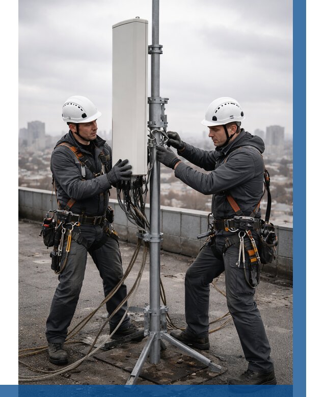 Монтаж антенн связи на крыше в Ахтубинске от 8802 р. | ВЫСОТНИК-Хтб