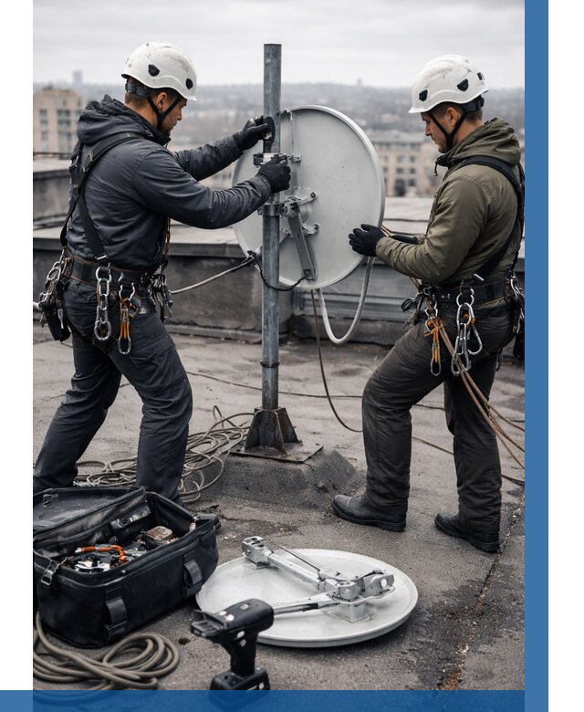 Демонтаж антенн на крыше в Ахтубинске от 4660 р. | ВЫСОТНИК-Хтб