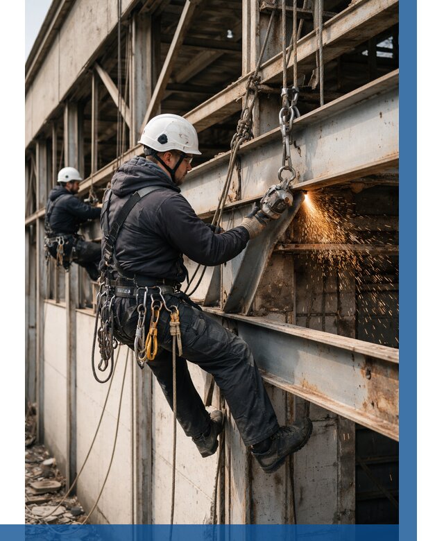 Демонтаж металлоконструкций на высоте в Ахтубинске от 6731р. |ВЫСОТНИК-Хтб